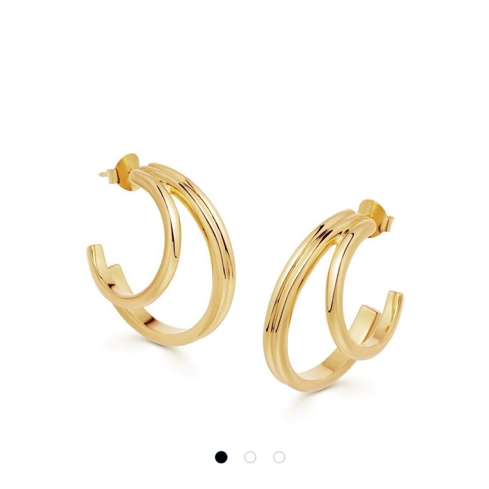 Missoma Gold Rosette Hoops